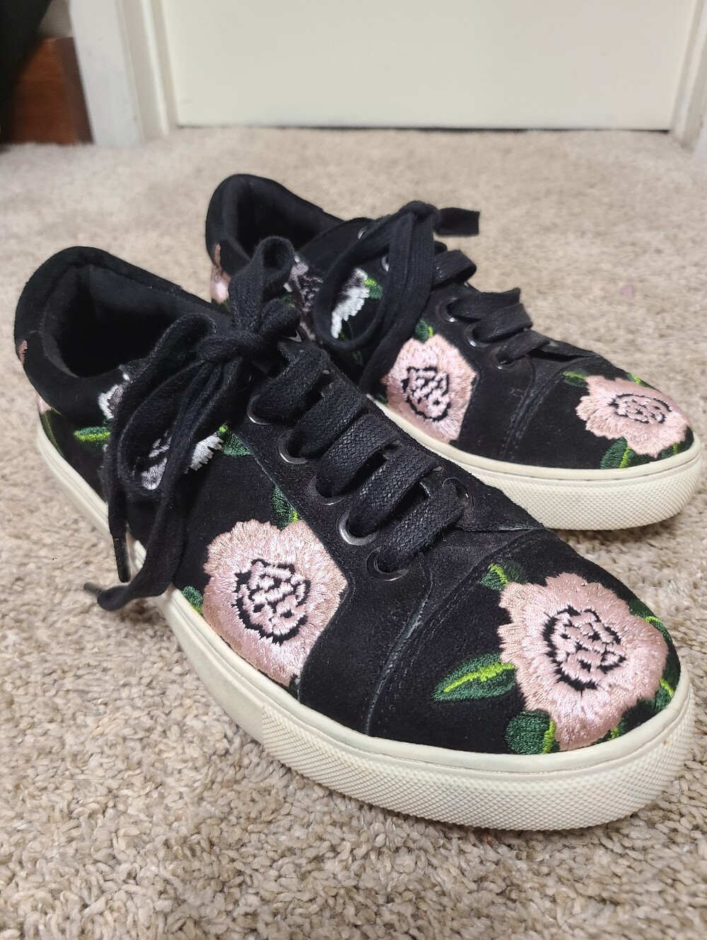 Rebecca Minkoff Floral Embroidery Sneakers